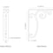 Ekena Millwork Avery Wrought Iron Bracket, (Single center brace), Antiqued Warm Silver 1 1/2"W x 7 1/2"D x 10"H BKTM01X07X10SAVAWS - alternate 8